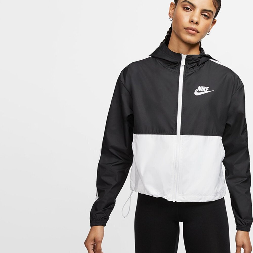 Nike Women's Logo Printed Woven Active Hooded Jacket Size Small 54239